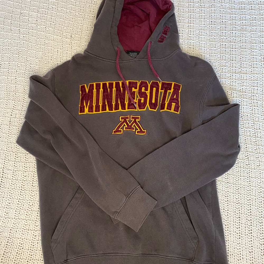 grey university of minnesota sweatshirt